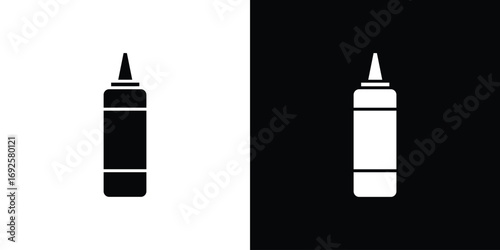 Ketchup icon logo. simple graphic symbols