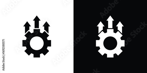 Improvement icon logo. simple graphic symbols