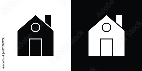 Home icon logo. simple graphic symbols