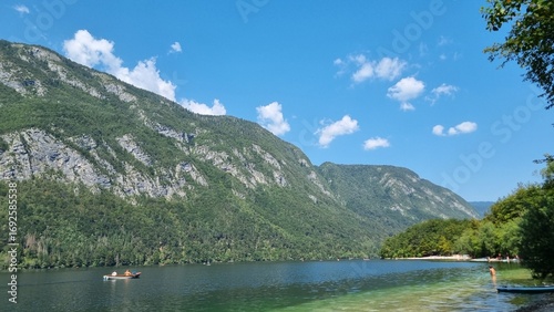 Scenic view at Lake Bohinj in Slovenia
