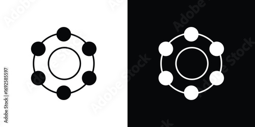 Antioxidant icon logo. simple graphic symbols
