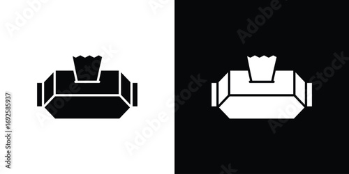 Wipes pack icon logo. simple graphic symbols
