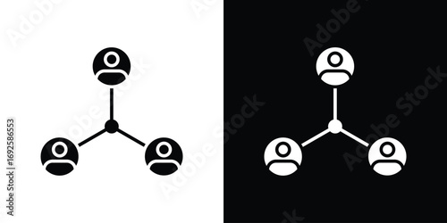 Stakeholders icon logo. simple graphic symbols