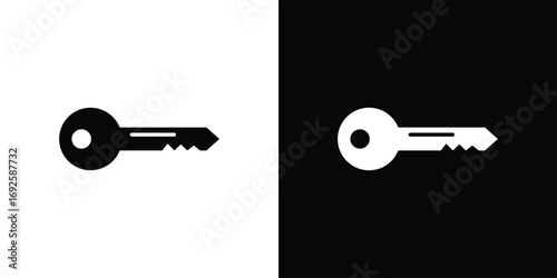 key icon logo. simple graphic symbols