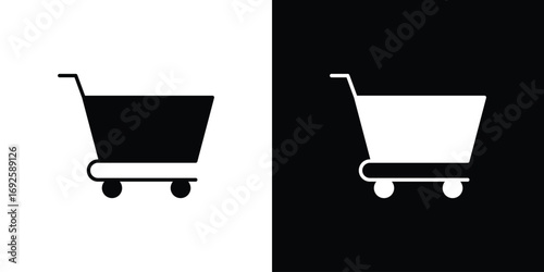 Cart icon logo. simple graphic symbols