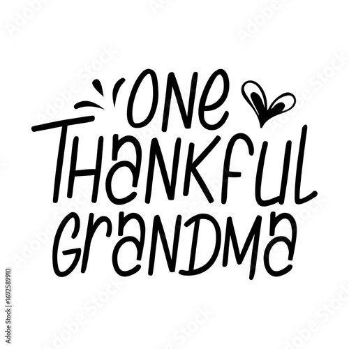 One Thankful Family Svg Design