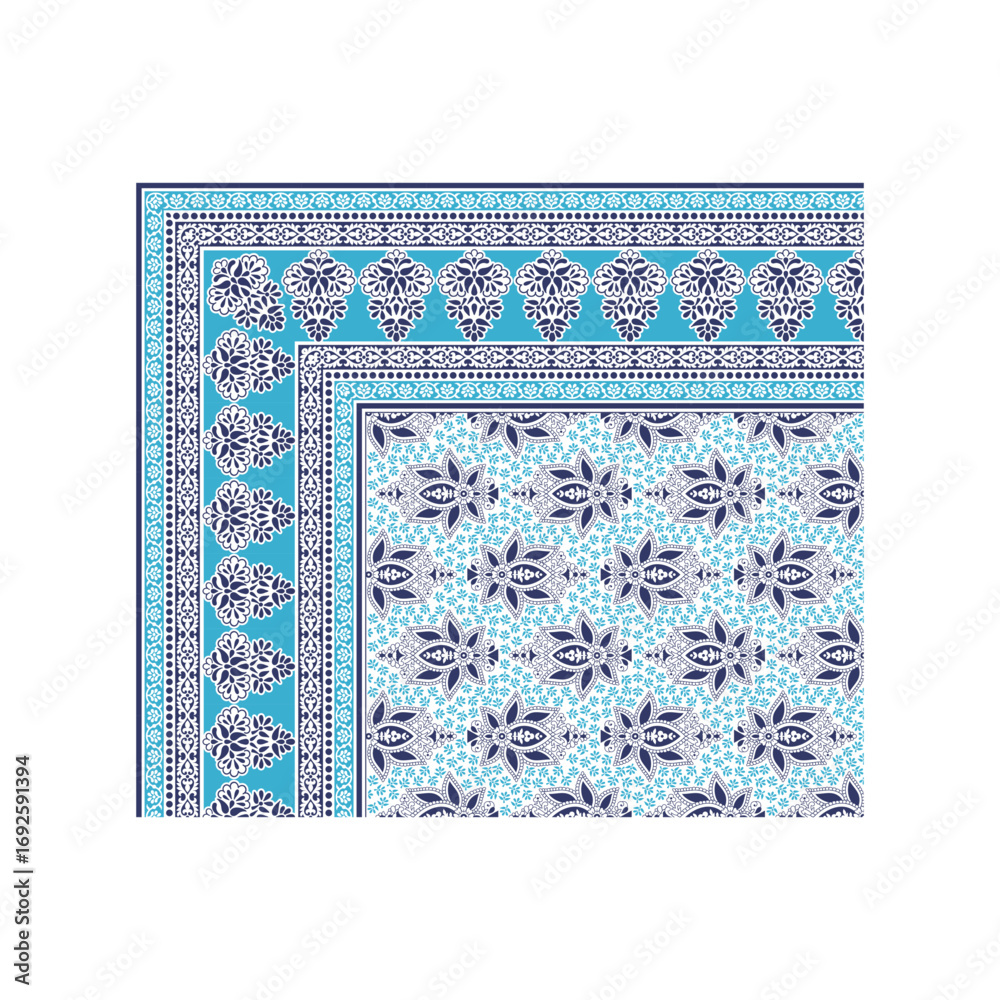 Obraz premium bed sheet design with border