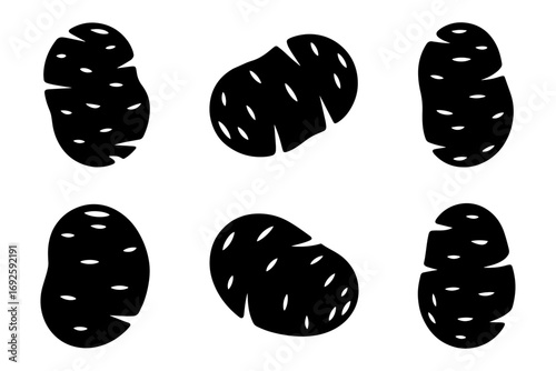  potatoes vegetable food agriculture silhouette