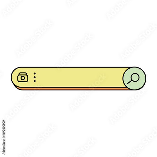 Set of colorful search bar with various shapes, web search bar, search bar. Vector illustration of a search navigator. Element for website interface design.