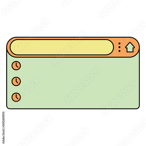 Set of colorful search bar with various shapes, web search bar, search bar. Vector illustration of a search navigator. Element for website interface design.