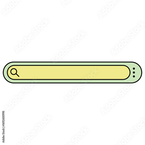 Set of colorful search bar with various shapes, web search bar, search bar. Vector illustration of a search navigator. Element for website interface design.