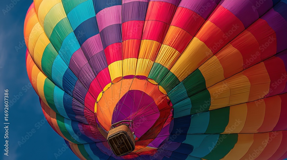 Obraz premium Bright Sky Filled with Artistic Hot Air Balloons