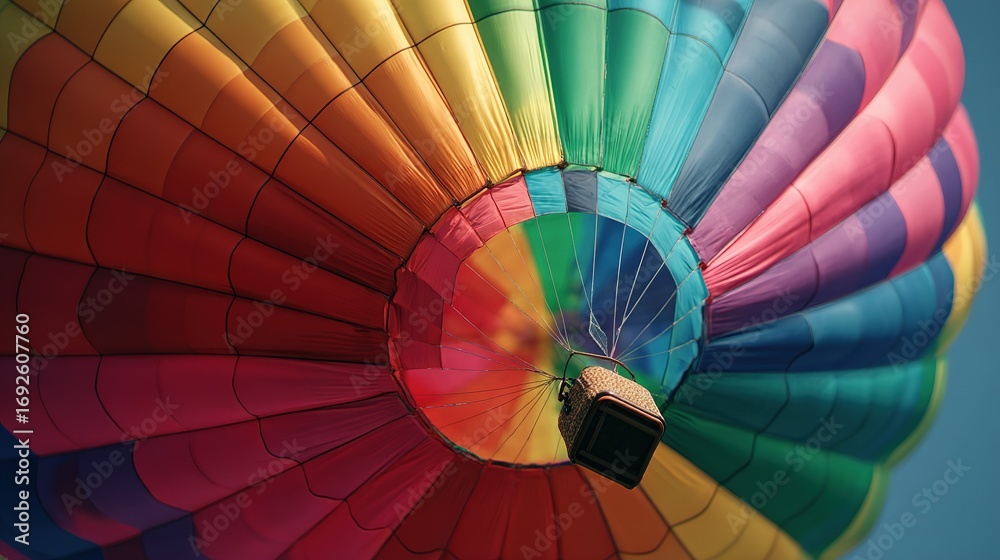 Obraz premium Bright Sky Filled with Artistic Hot Air Balloons