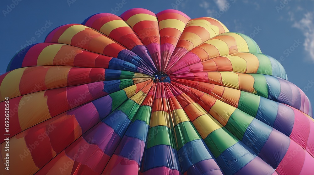 Obraz premium Bright Sky Filled with Artistic Hot Air Balloons