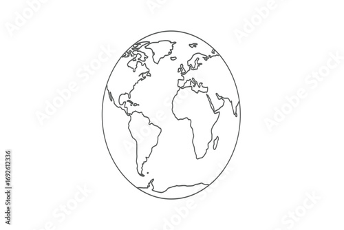 A line drawing of a round container filled with many circular rings overlapping each other
