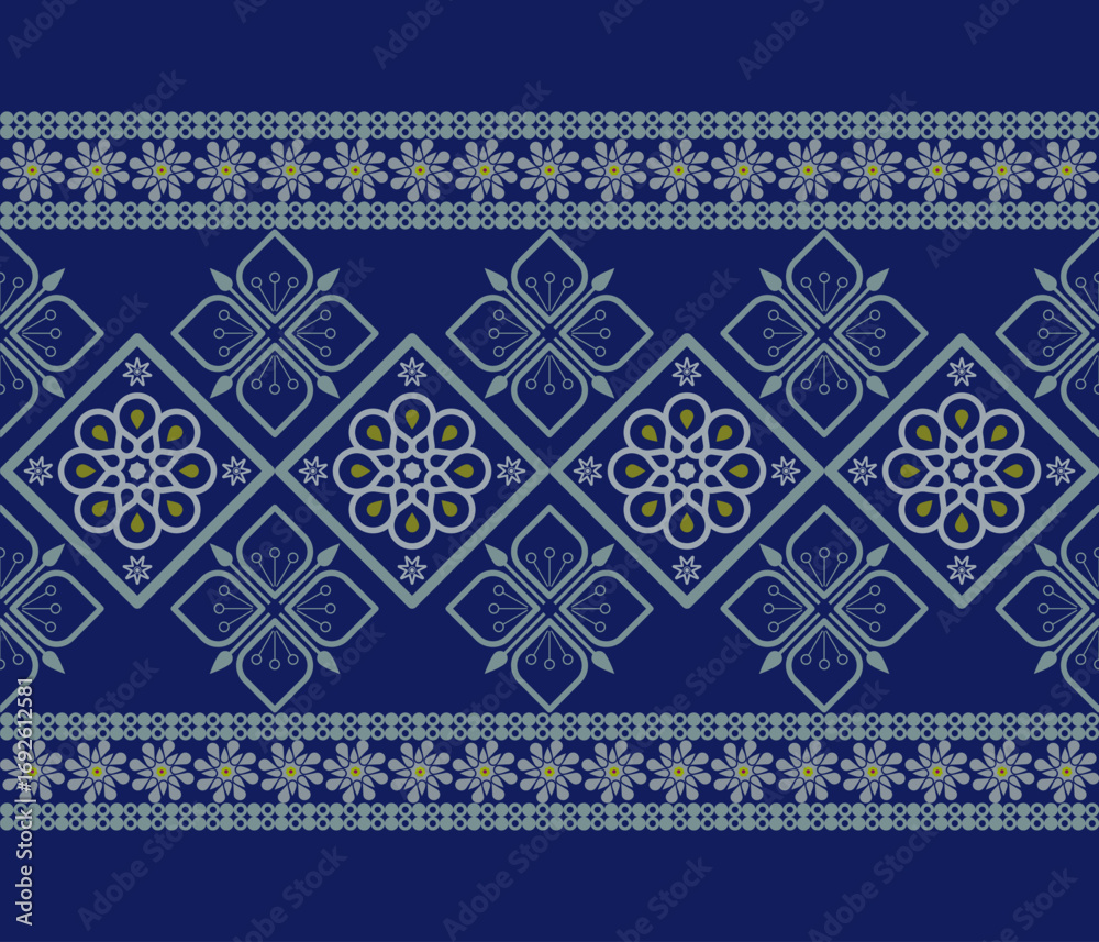 Obraz premium seamless pattern vector design geometric