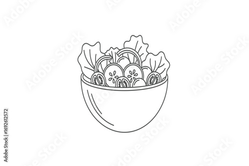 Line drawing of a banquet table filled with covered dishes and glassware for a feast