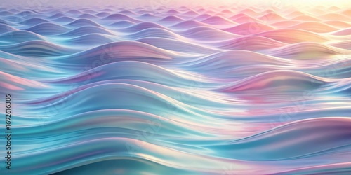 Abstract Pastel Waves A Serene and Dreamy Background of Flowing, Smooth Curves in Soft Hues