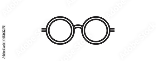 Simple round eyeglasses graphic