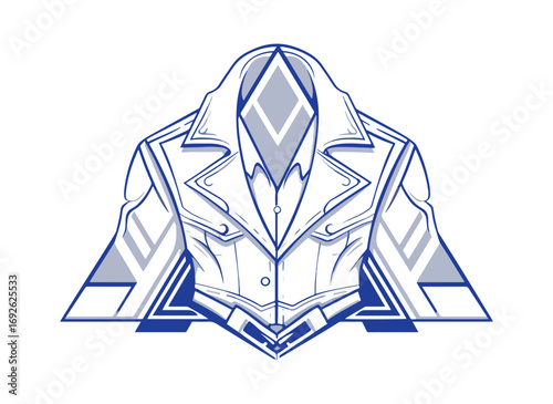 White stylish jacket design