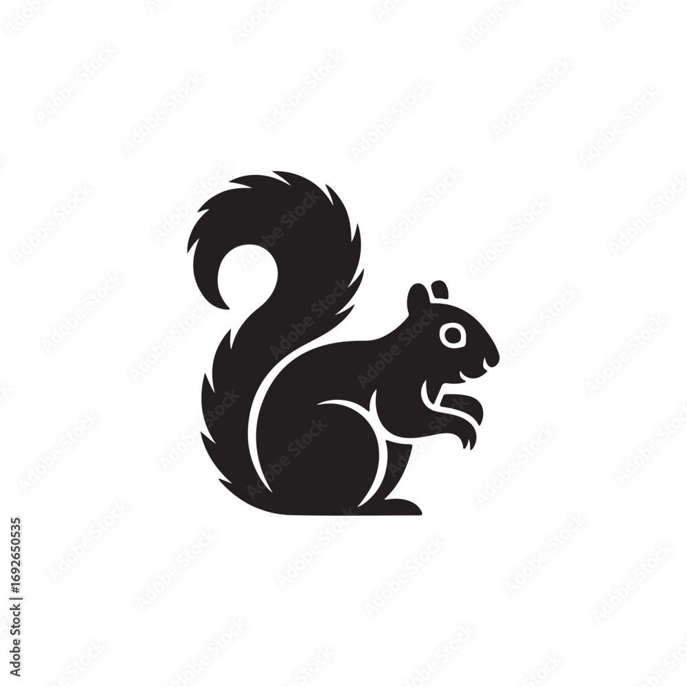 Obraz premium Wildlife Rodent Silhouette