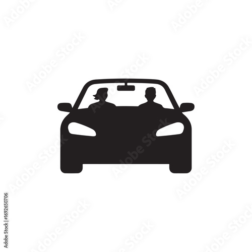 Electric or Hybrid Vehicle Silhouette