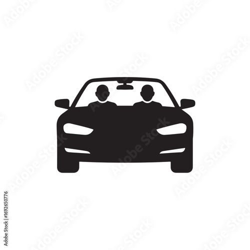 Front View Car Silhouette
