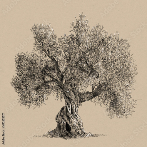 Olive Tree Sketch 4