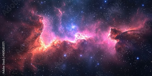 A tranquil cosmic void illuminated by glowing stellar fog and pinpoint stars
