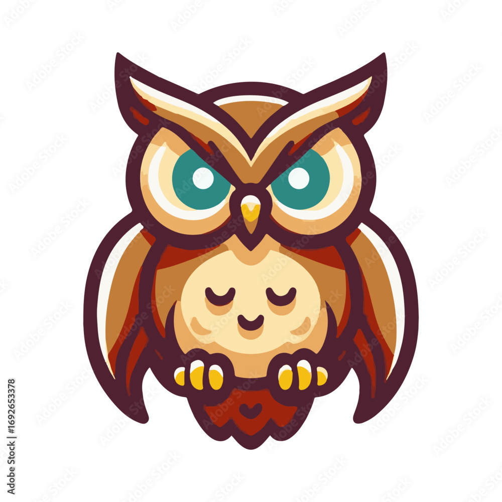 Fototapeta premium owl illustration design
