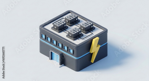 Isometric battery energy storage system power plant for renewable energy solutions and grid stabilization