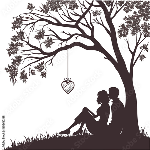 couple kissing in the park