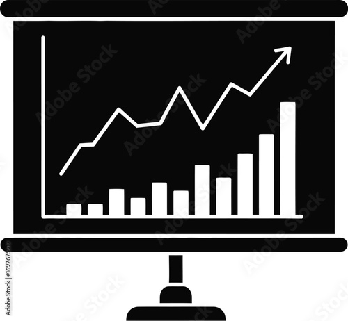 Business growth chart presentation slide financial analysis