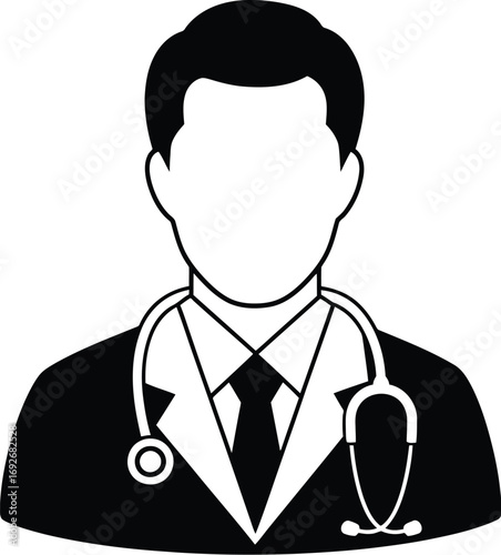 Doctor icon vector illustration professional healthcare medic