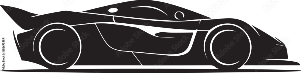 Fototapeta premium Modern Supercar Silhouette Collection