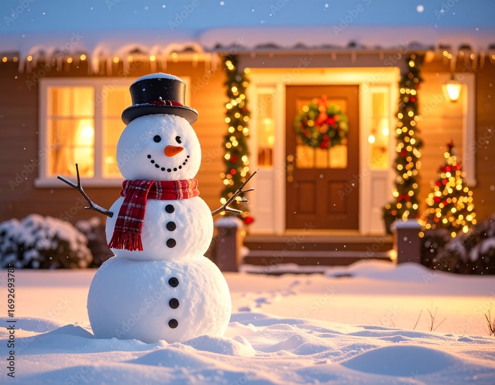 Obraz premium snowman image