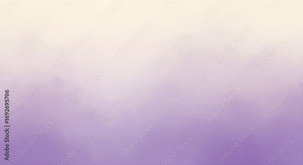 Fototapeta premium Soft gradient transitioning from pale yellow to muted purple with a painterly texture