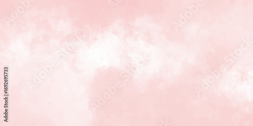 cloudy sky with color and white clouds filling the frame in an artistic watercolor painting style clouds background.	