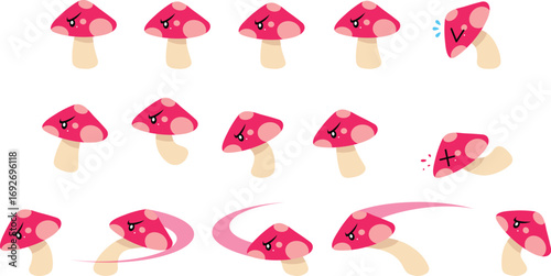 Mushroom Enemy Game Sprite Sheets
