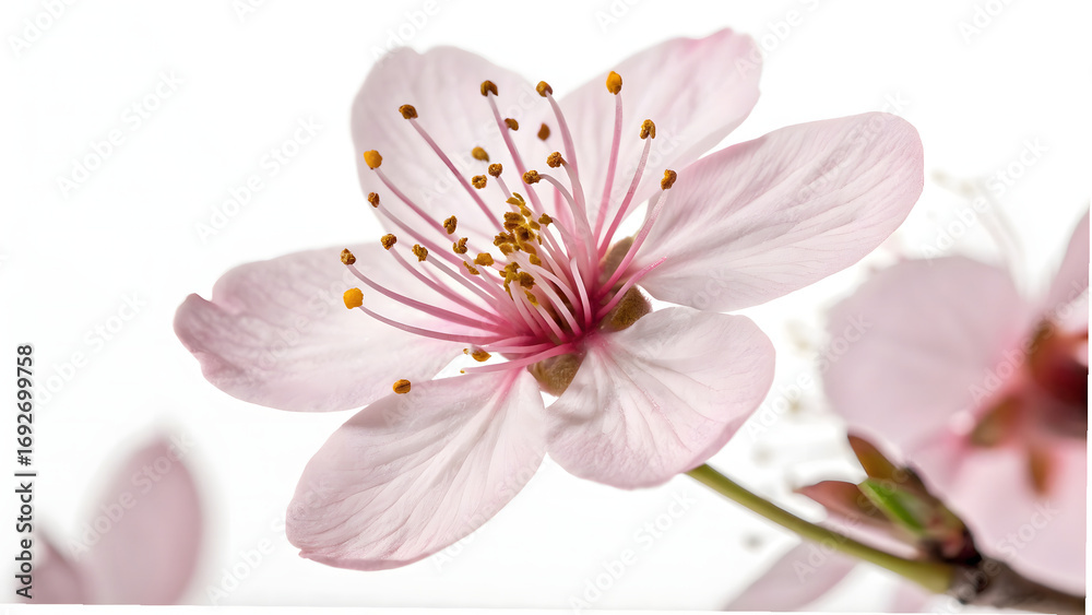 Fototapeta premium pink lily isolated on white