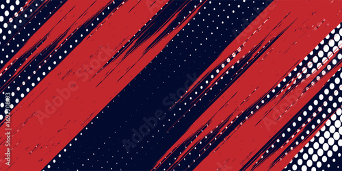 Abstract halftone dots blue color pattern gradient grunge element natural vector