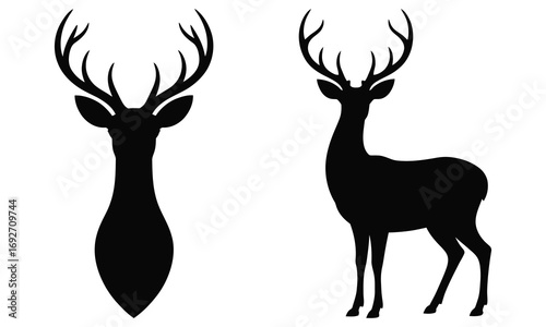 deer silhouette vector