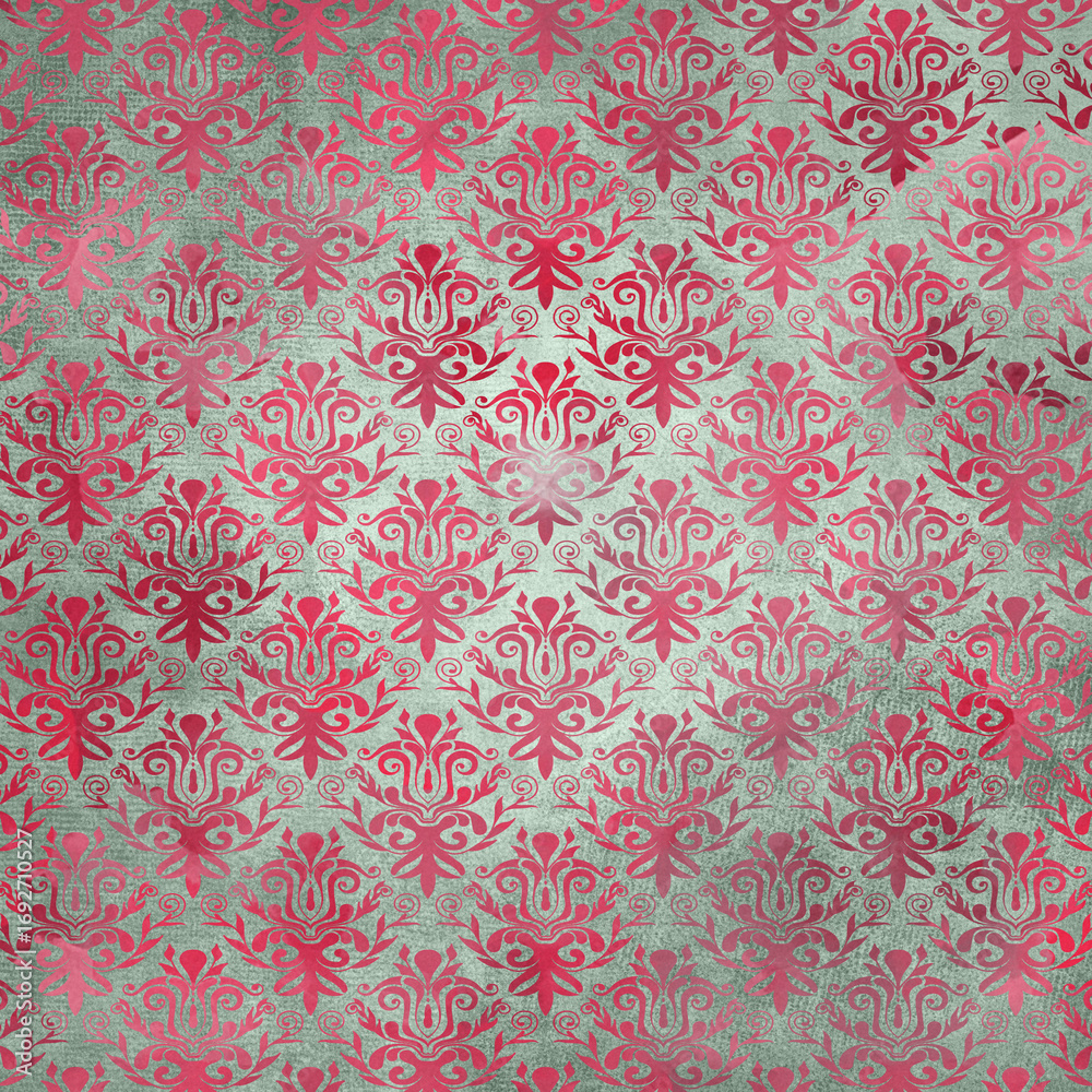 Fototapeta premium Christmas Pattern Pink Paper