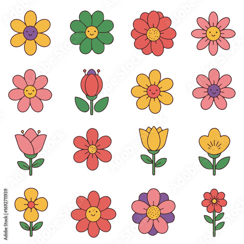 Whimsical Daisy Blossom Icon