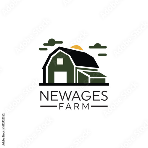 Old barn farm logo design, land logo, agro farm  logo, cattle logo, farmer logo, agriculture logo, cattle farm logo, horse farm logo