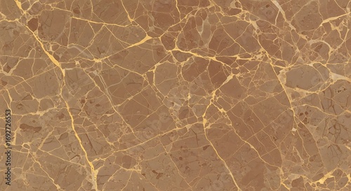 Brown Marble Texture with Gold Veins