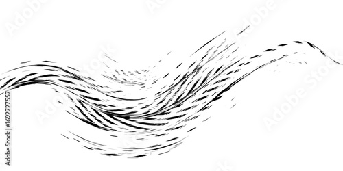 Grunge tire track, wheel braking marks. Truck, car or motorcycle tread pattern silhouette. Auto race, motorsport, speed racing design element. Vector illustration