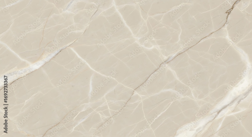 Fototapeta premium Elegant Beige Marble Texture with Natural White and Brown Veining