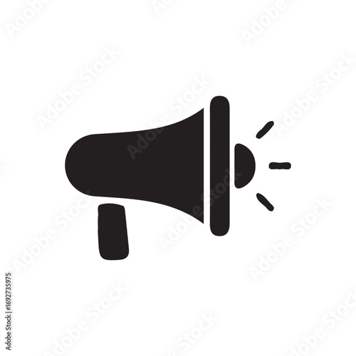 megaphone on white background