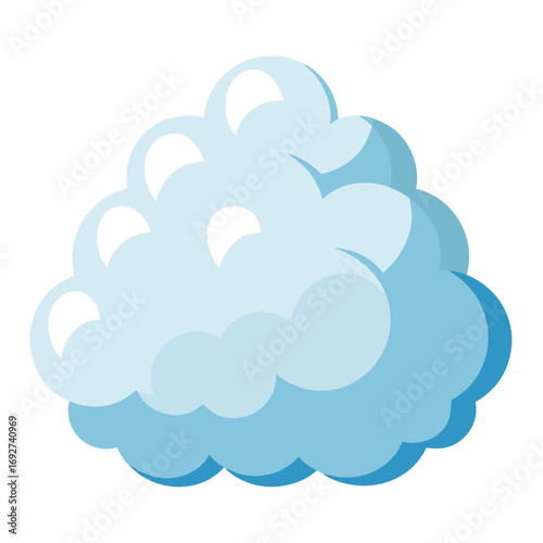 Diagonal Cumulus Cloud Pattern Vector